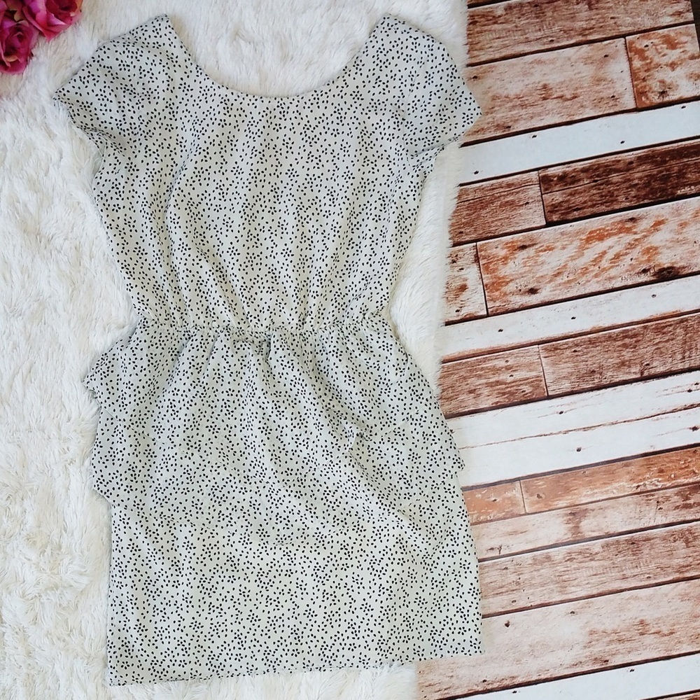 Coincidence and Chance Ruffle Cut Out Back Dress